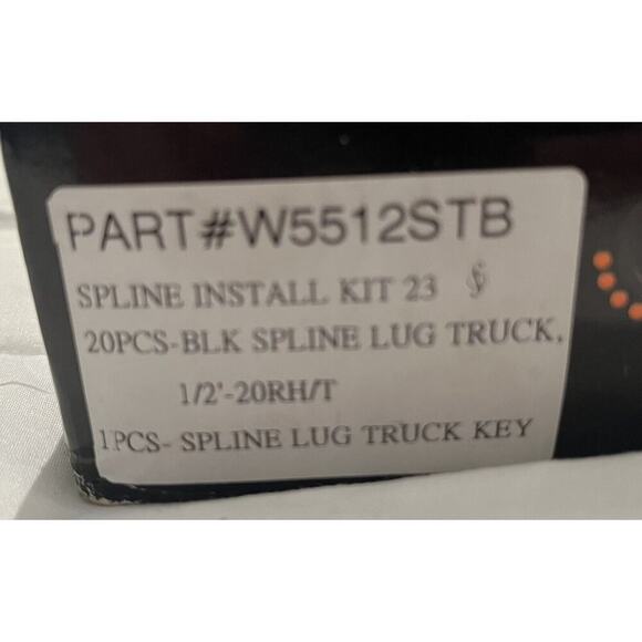 20 Black West Coast Wheel Accessories Spline/Locking Lug Nuts 1/2’-20RH/T - Picture 5 of 6